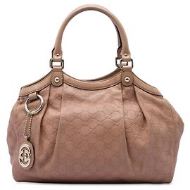 Gucci Pink Medium Guccissima Sukey Tote