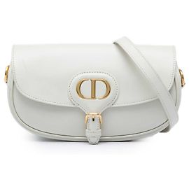 Autre Marque Dior Bobby East West Crossbody aus weißem Leder