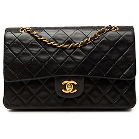 Chanel Black Medium Classic Lambskin Double Flap