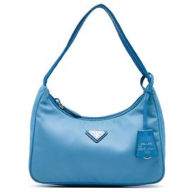 Prada Blue Mini Tessuto Re Edition 2000 Schultertasche