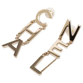 Brincos de pressão Chanel Gold Gold Plated CHA NEL