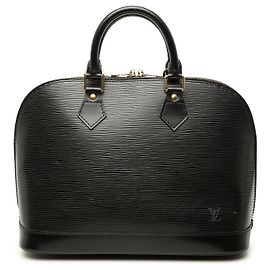 Louis Vuitton Black Epi Alma PM