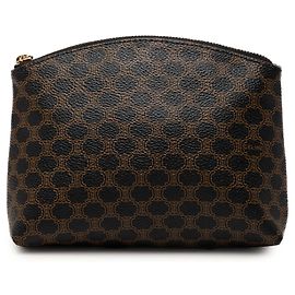 Céline Bolso de mano Celine Black Macadam de lona revestida