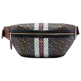 Bolso cinturón Burberry Brown TB Monogram E Canvas Stripe Sonny