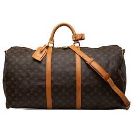 Louis Vuitton Brown Monogram Keepall Bandouliere 60