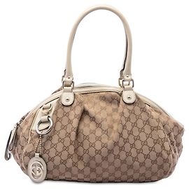 Borsa Gucci Beige GG Canvas Sukey