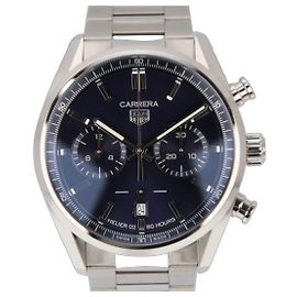 TAG Heuer Carrera Calibre Heuer 02 Chronograph Blau 42mm CBN2011.BA0642