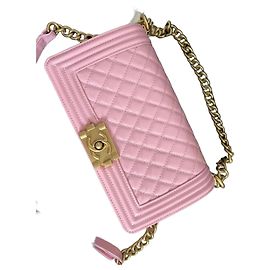 Chanel Boy Tasche Rosa Lackleder