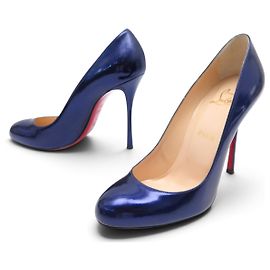 CHAUSSURES CHRISTIAN LOUBOUTIN SIMPLE PUMP 38.5 ESCARPINS CUIR VERNIS SHOES
