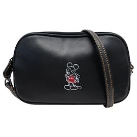 BORSA A MANO COACH X DISNEY MICKEY 66150 IN PELLE NERA TRACOLLA + SACCHETTO PROTETTIVO PURSE