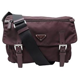 BOLSA DE TIRACÓLO PRADA RE-NYLON BORDEAUX 1BD953 BURGUNDY SHOULDER BAG