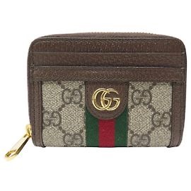 NEW GUCCI OPHIDIA GG SUPREME CANVAS LOGO COIN PURSE WALLET
