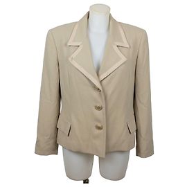 Blumarine Beige Wool Blend Blazer