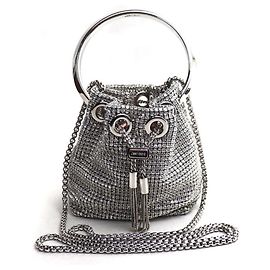 Borsa a secchiello mini Micro Pom Jimmy Choo