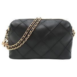 Bolsa Tiracolo Tory Burch Fleming em Black