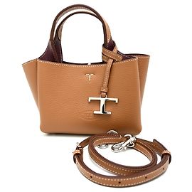 Mini mala de mão em couro Tod's