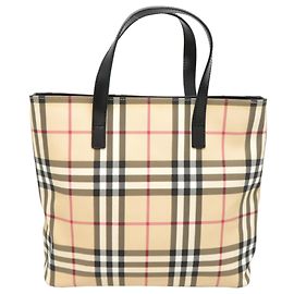 Burberry Check Pattern Handtasche