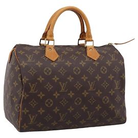 LOUIS VUITTON Monogram Speedy 30 Hand Bag M41526 LV Auth 203121