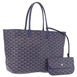 Bolso Tote GOYARD Herringbone Saint Louis PM PVC Navy Auth 203171A