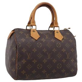 LOUIS VUITTON Monogram Speedy 25 Hand Bag M41528 LV Auth 201331