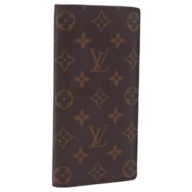 LOUIS VUITTON Monogram Portefeuille Braza Long Wallet M66540 LV Auth 203096