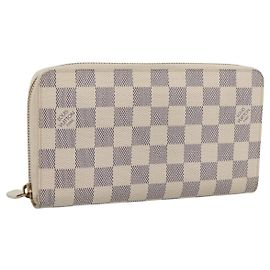LOUIS VUITTON Damier Azur Zippy Organizer Long Wallet N60012 LV Auth 203024V