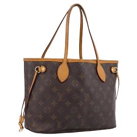 Borsa Tote LOUIS VUITTON Monogram Neverfull PM M40155 LV Auth 203177A