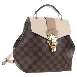 Mochila LOUIS VUITTON Damier Ebene Clapton N42259 LV Auth 199897M