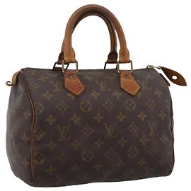 LOUIS VUITTON Monogram Speedy 25 Hand Bag M41528 LV Auth ka6121