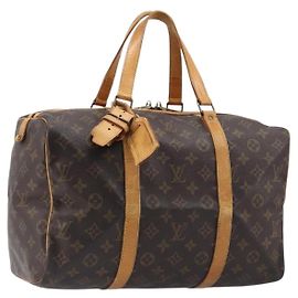 LOUIS VUITTON Monogram Sac Souple 35 Boston Bag M41626 LV Auth 201957