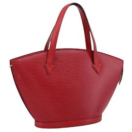 LOUIS VUITTON Epi Saint Jacques Handtasche Rot M52277 LV Auth ka6069