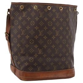 LOUIS VUITTON Monogram Noe Schultertasche M42224 LV Auth 200730