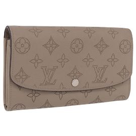 LOUIS VUITTON Mahina Portefeuille Iris Long Wallet Galet M60144 LV Auth 197911M