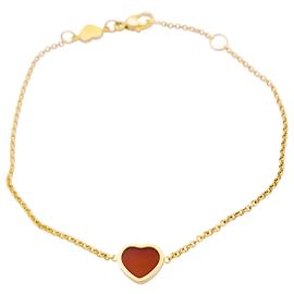 Chopard Bracelet, "My Happy Heart", rose gold and carnelian.