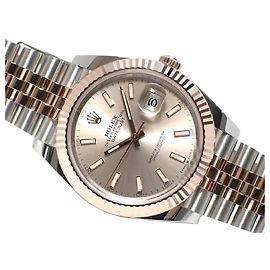 ROLEX Datejust 41 SS x Everose Gold combination Sundust Dial 126331 Mens