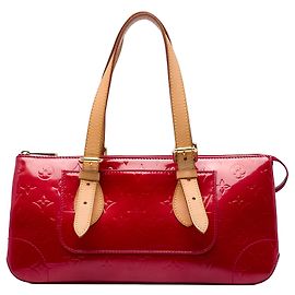 Sac à épaule Louis Vuitton Monogram Vernis Rosewood Avenue rouge