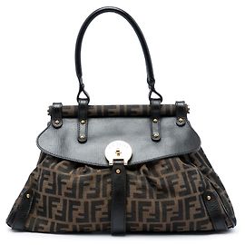Borsa Fendi Medium Zucca Canvas Magic Marrone