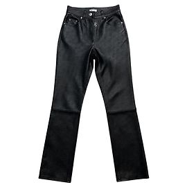 Autre Marque Saks Potts Rosita Hose aus schwarzem Lammleder