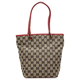 Gucci GG Canvas Tote Rot