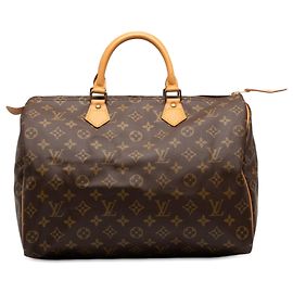 Borsa Boston Louis Vuitton Monogram Speedy 35 Marrone