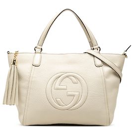 Borsa Soho Cellarius Small in vitello bianco Gucci