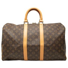Sac de voyage Louis Vuitton Monogram Keepall 45 Marron