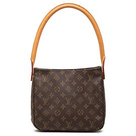 Bolso de hombro Louis Vuitton Monogram Looping MM Marrón