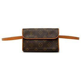 Borsa cintura Louis Vuitton Monogram Pochette Florentine Marrone
