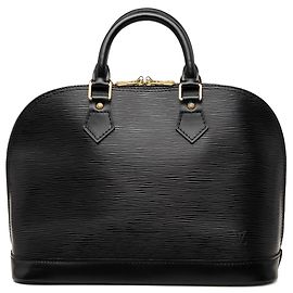 Black Louis Vuitton Epi Alma PM Handbag