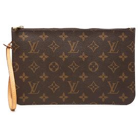 Pochette Louis Vuitton Monogram Neverfull MM Marron