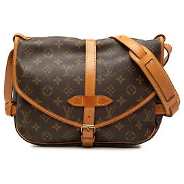 Louis Vuitton Monogram Saumur 30 Crossbody Bag Braun