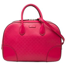 Borsa Satchel Gucci Diamante Bright in pelle rosa