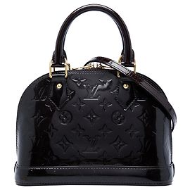 Louis Vuitton Monogram Vernis Alma BB Satchel Lila