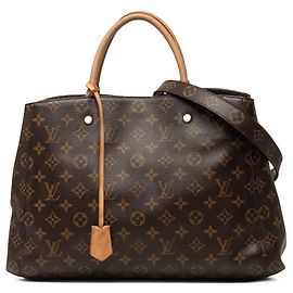 Louis Vuitton Monogram Montaigne GM Satchel Tasche Braun